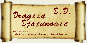 Dragiša Đotunović vizit kartica